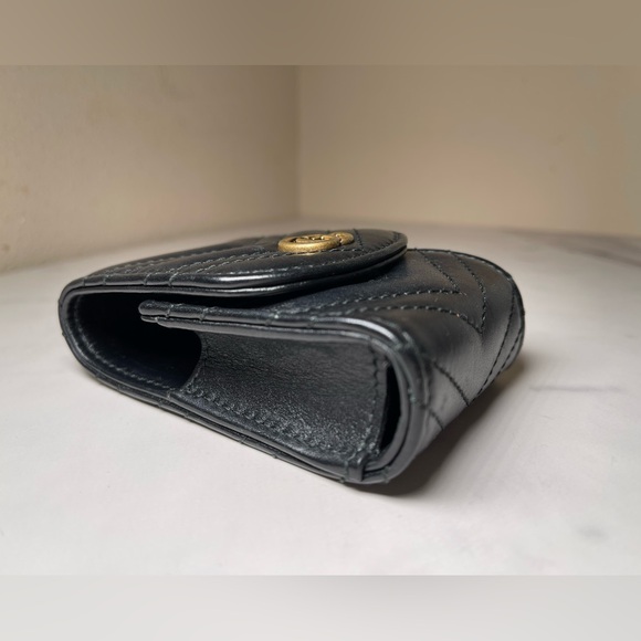 🖤 GUCCI BLACK MARMONT MATELASSE CIGARETTE/ LIPSTICK CASE - Picture 8 of 12
